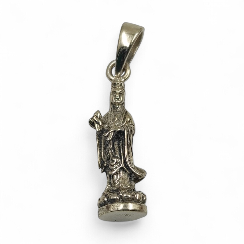 Colgante Guan Yin Plata 1r Ley