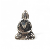 miniatura Colgante Buda Meditador Plata 1r Ley