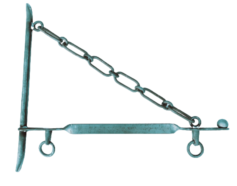 Soporte forja para cartel