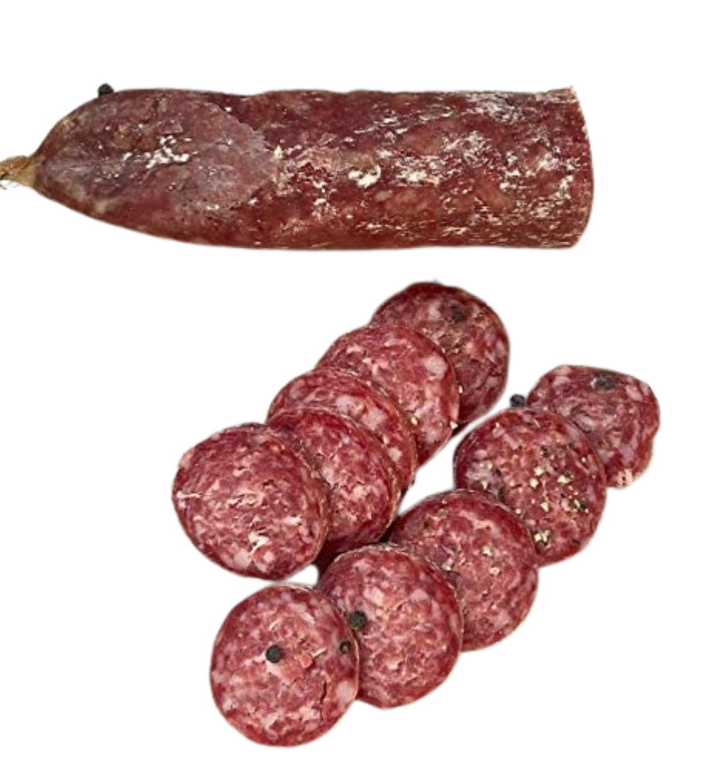 Salchichón casero elaborado artesanalmente por nuestros obradores que destaca por el sabor suave que posee.