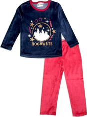 miniatura Pijama niña terciopelo Harry Potter - Hogwarts azul granate