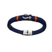 miniatura Pulsera  Azul Cuerda  Náutica biothane con grillete
