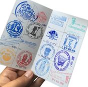 miniatura Credencial peregrino del Camino de Santiago sellos