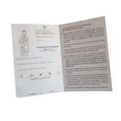 miniatura Credencial peregrino del Camino de Santiago abierta