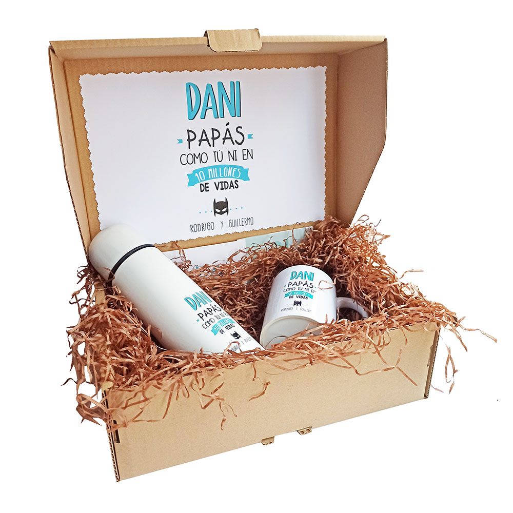 Caja Taza, Termo y Calendario para el Día del Padre