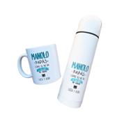 miniatura Termo o taza día del padre personalizada con su nombre