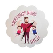 miniatura Reloj pared personalizado día del padre regalo original