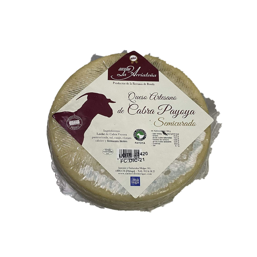 Queso Artesano de Cabra Payoya Semicurado - 1,8 Kg