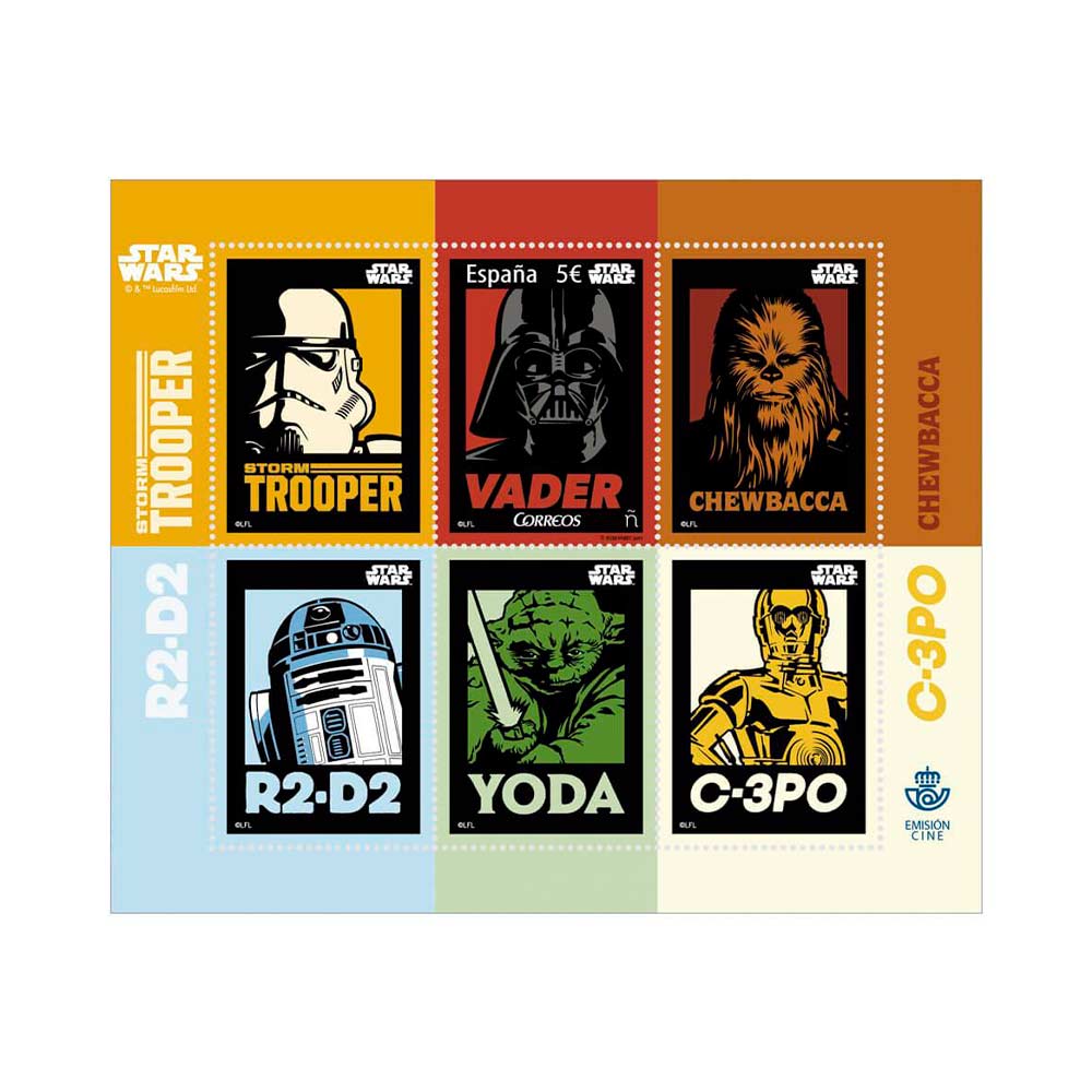 sellos Star Wars de frente