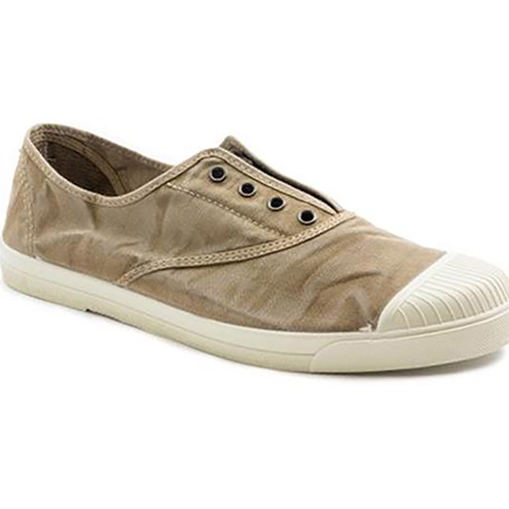 Zapatilla vegana ingles beige