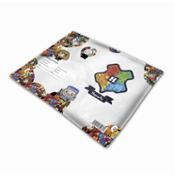 miniatura sobre Harry Potter Correos por detrás con escudo de Hogwarts y Dumbledore