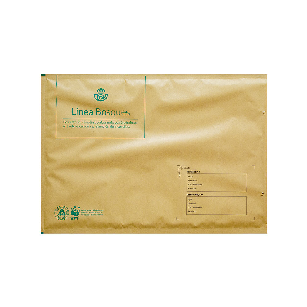 Sobre acolchado grande línea bosques