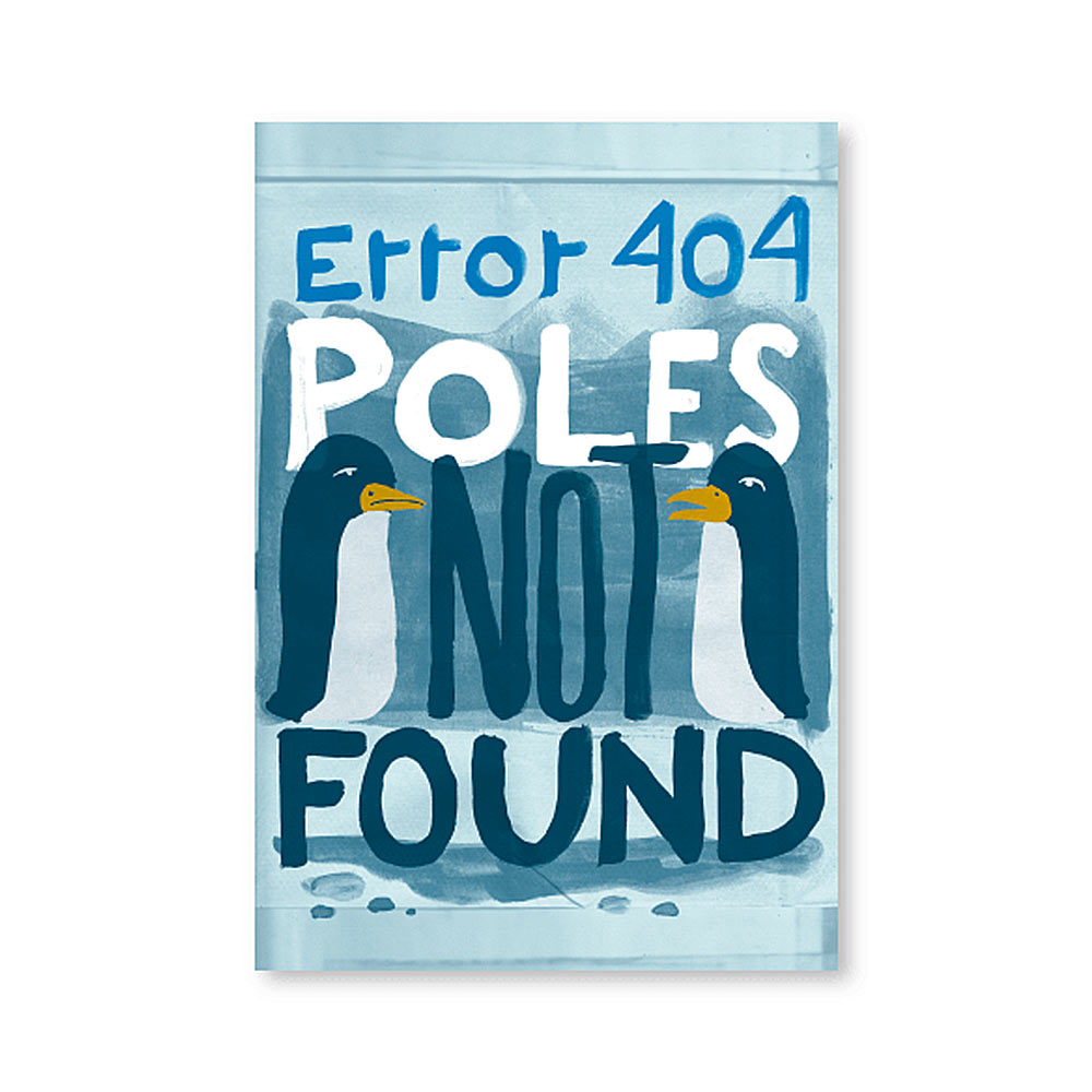 Tarjeta postal Error 404 Poles not found - Protest Stamps Collection - Cumbre del clima Correos
