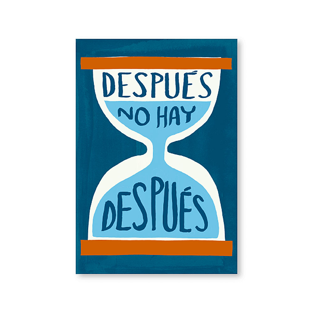 Tarjeta postal prefranqueada Después no hay Después - Protest Stamps colección exclusiva Correos Cumbre del clima