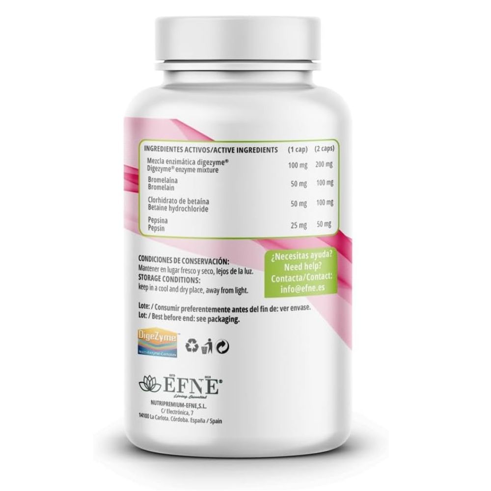 Super Enzimas EFNE con Betaína 90 Cápsulas 1