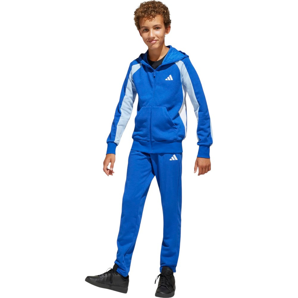 Imagen CHANDAL ADIDAS J CB FRENCH TERRY TS AZUL ROYAL CELESTE BLANCA JD0968 TRACKSUIT NIÑO