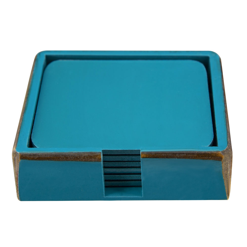 Juego de 6 posavasos azul A LA PAR