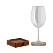 miniatura ejemplo de uso juego de 6 posavasos teja área solidaria Correos fundación A LA PAR