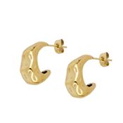 miniatura Pendientes semi aro en acero