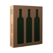 miniatura Caja de 3 botellas por detrás