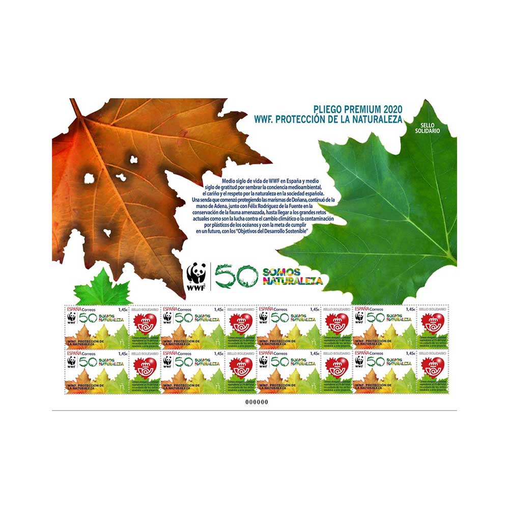 Sello solidario WWF - Protección de la naturaleza