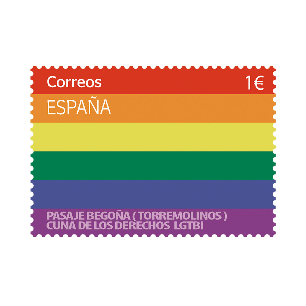 Pack de 5 sellos Día internacional del Orgullo LGTBI. Pasaje Begoña