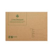 miniatura Sobre de cartón grande línea bosques