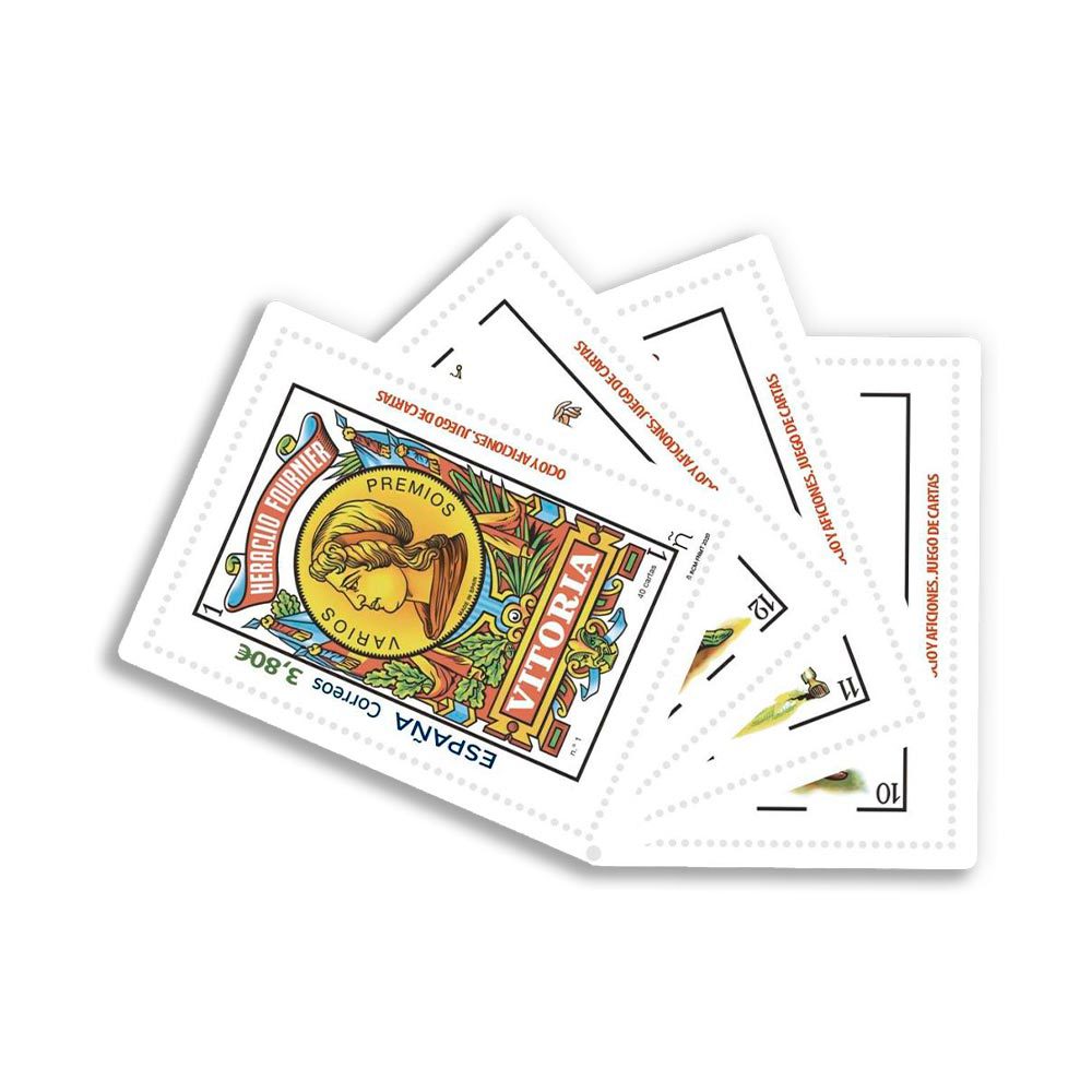 sello baraja de cartas ocio y aficiones heraclio fournier