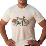 miniatura camiseta bicicleta Correos en color natural