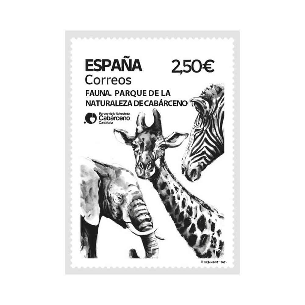 sello parque naturaleza Cabárceno Correos - Fauna 2021