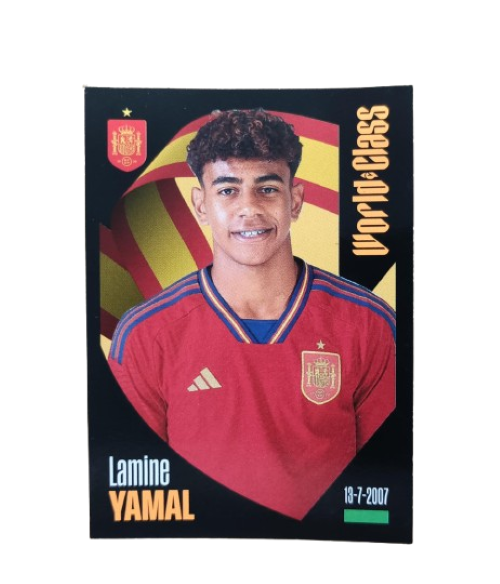 Lamine Yamal Cromo Worldclass 324 Panini 2024 24 España