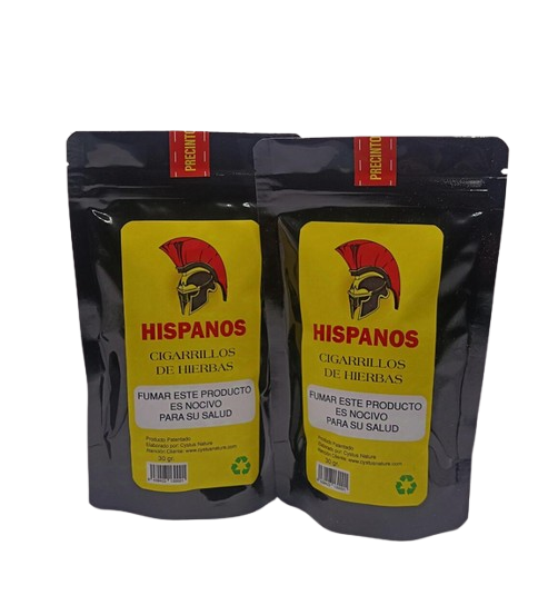 Pack Hispanos Picadura para cigarrillos de Hierbas sin tabaco Sin nicotina 2x30 g