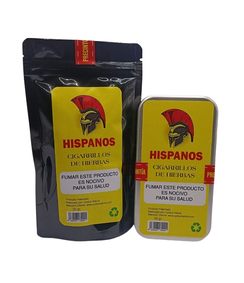 Pack Mixto de Hispanos Picadura para liar cigarrillos herbales sin tabaco Sin nicotina 2x30 g