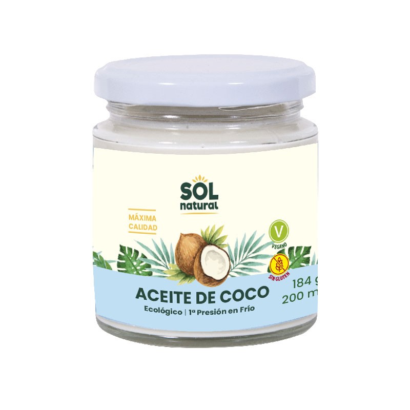 Sol Natural Aceite de coco virgen extra bio 200ml Sol Natural