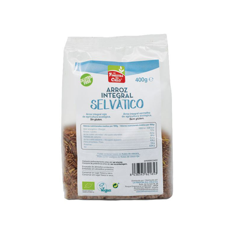 La finestra Arroz integral selvatico rojo bio 400g La Finestra