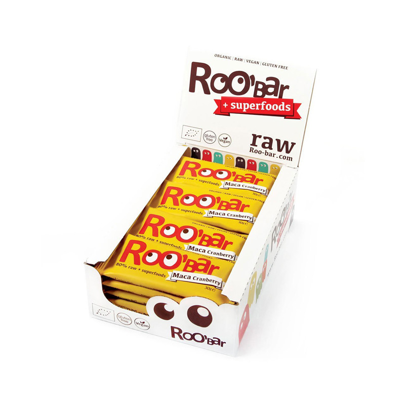 Roobar Barrita con maca y arandanos bio 20x30g RooBar