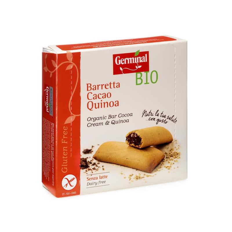 Germinal Barrita quinoa rellena de crema de cacao bio sin gluten 180g Germinal