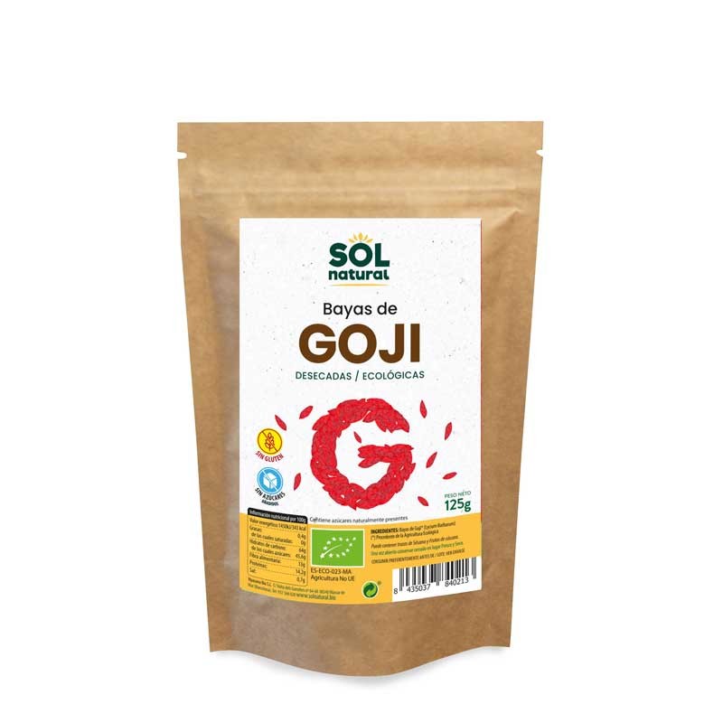 Sol Natural Bayas de goji bio 125g Sol Natural