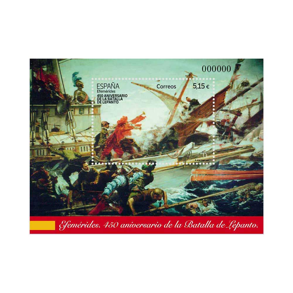 sello 450 años de la batalla de Lepanto