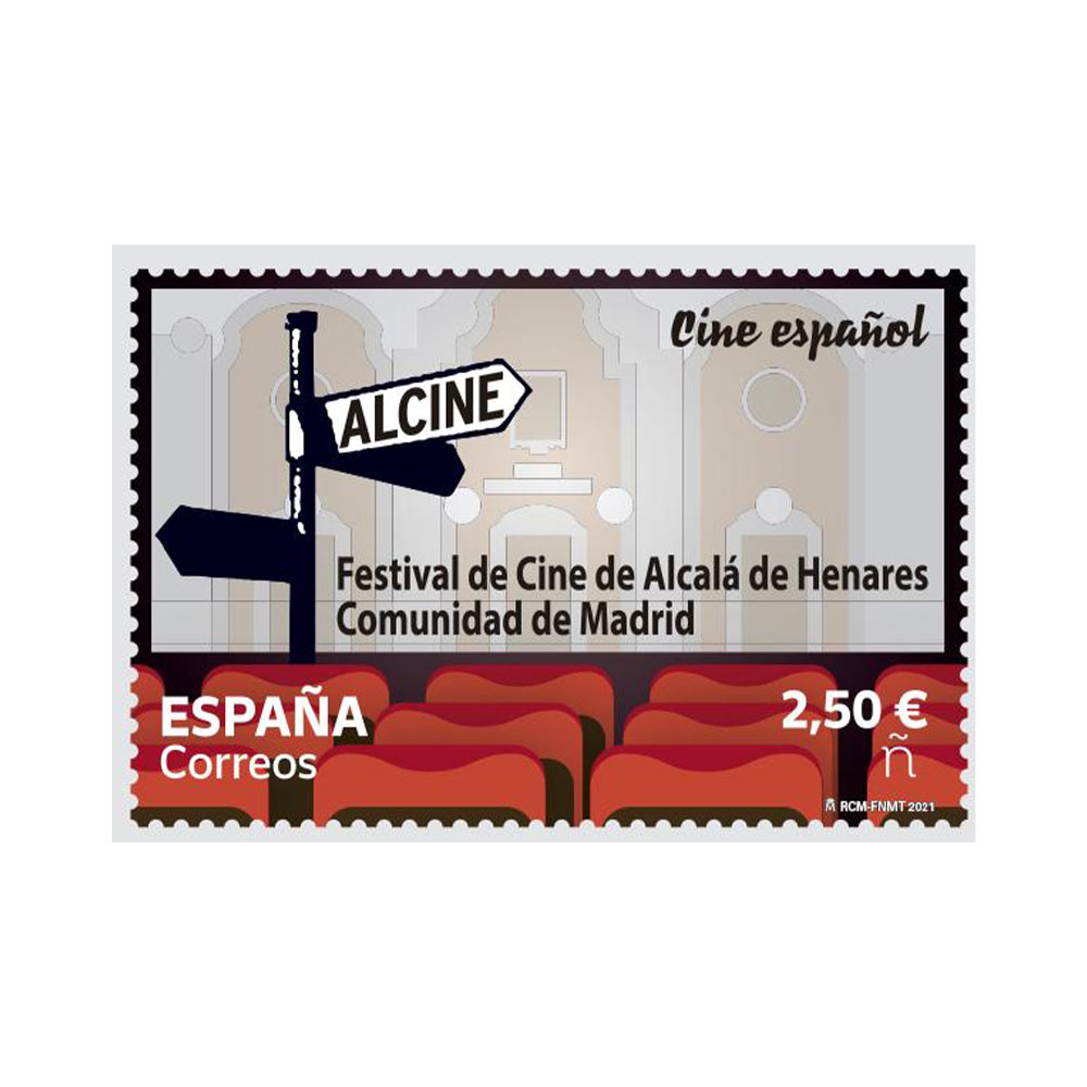 ALCINE festival Alcalá de Henares sello conmemorativo Correos