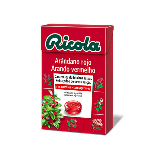 Ricola Caramelos de arandanos sin azucar 50 g Ricola