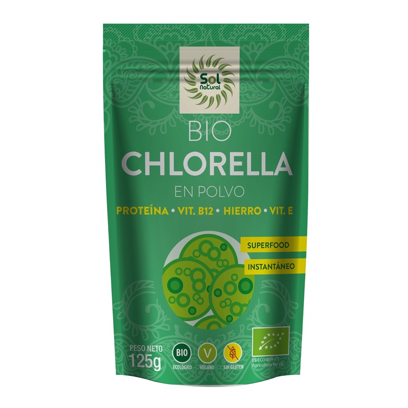 Sol Natural Chlorella en polvo Bio 125g Sol Natural