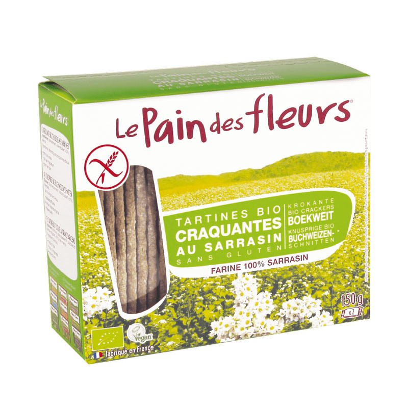 LE PAIN DES FLEURS Cracker Trigo sarraceno sin gluten Bio 150g Le Pain des Fleurs