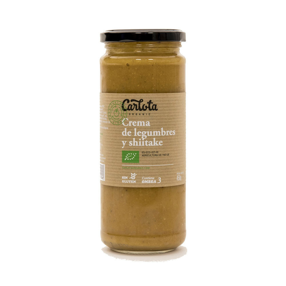 Carlota Organic Crema de legumbres con shiitake 450g Carlota Organic