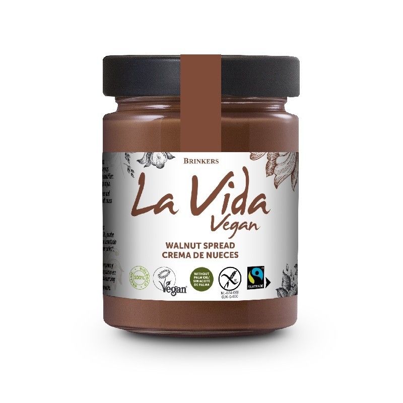 La Vida Vegan Crema de Nueces con cacao Bio 270g La Vida Vegan