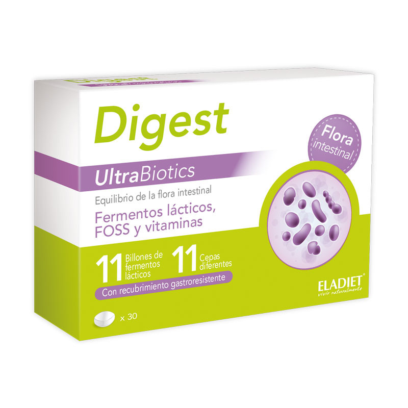Eladiet Digest Ultrabiotics flora 30 comprimidos Eladiet