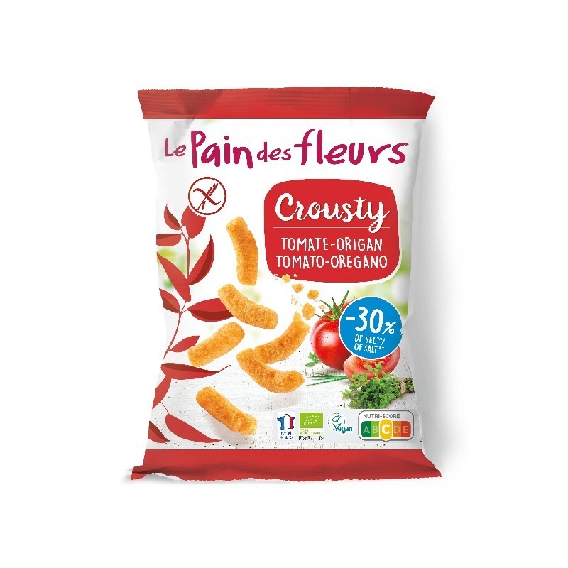 LE PAIN DES FLEURS Ganchito Crousty de tomate y oregano Bio 75g Le Pain des Fleurs