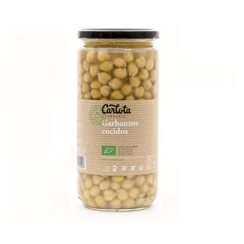 Carlota Organic Garbanzos cocidos Bio 720g Carlota Organic