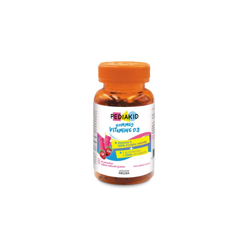 Pediakid Gominolas Vitamina D sabor Fresa 60 ositos Pediakid