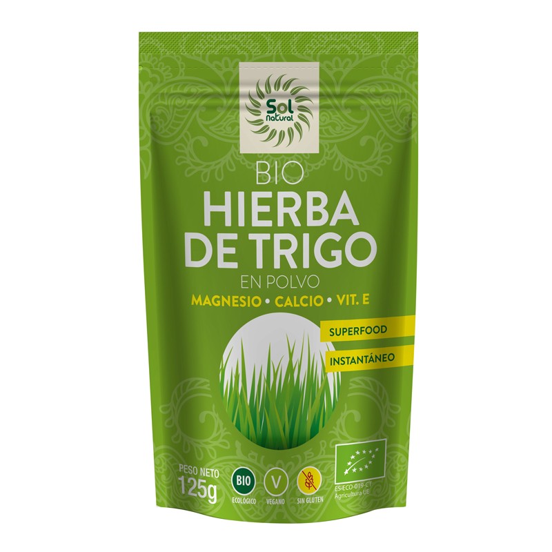 Sol Natural Hierba de trigo en polvo Bio 125g Sol Natural